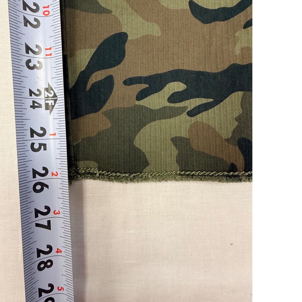 Gap Womens Girlfriend Chino Pants 4 Camo Green Raw Hem Stretch Cotton 04/19 - Picture 5 of 7